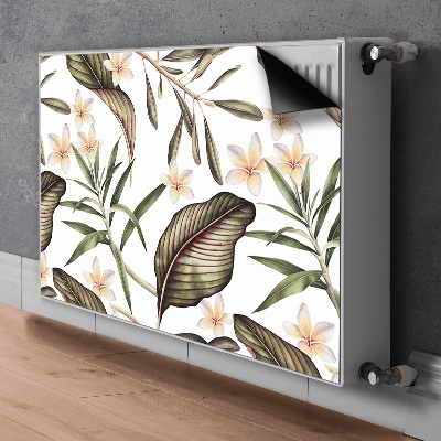Magnetische bedrukte mat Bladeren en bloemen