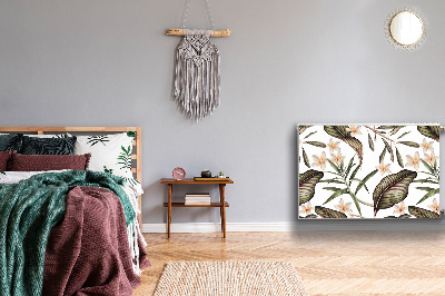 Magnetische bedrukte mat Bladeren en bloemen