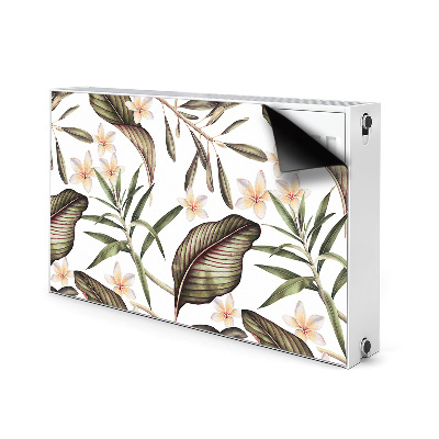 Magnetische bedrukte mat Bladeren en bloemen