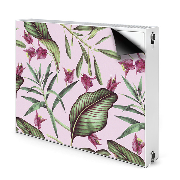 Magnetische radiatormat Roze bloemen