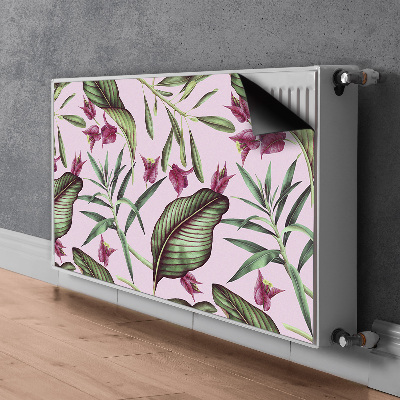 Magnetische radiatormat Roze bloemen