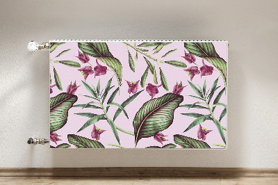 Magnetische radiatormat Roze bloemen