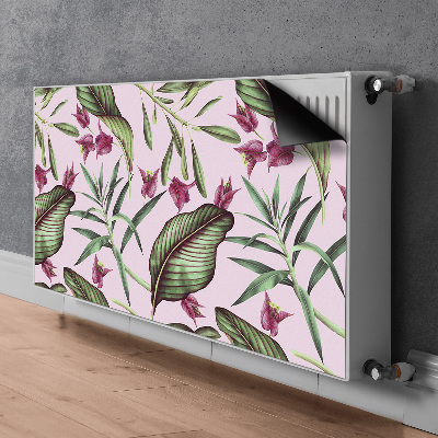 Magnetische radiatormat Roze bloemen