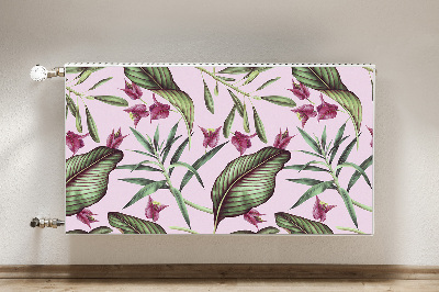 Magnetische radiatormat Roze bloemen