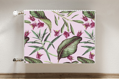 Magnetische radiatormat Roze bloemen