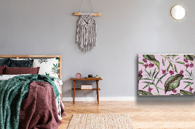 Magnetische radiatormat Roze bloemen
