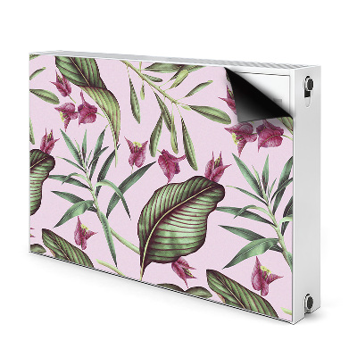 Magnetische radiatormat Roze bloemen