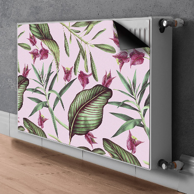 Magnetische radiatormat Roze bloemen