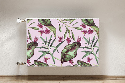 Magnetische radiatormat Roze bloemen