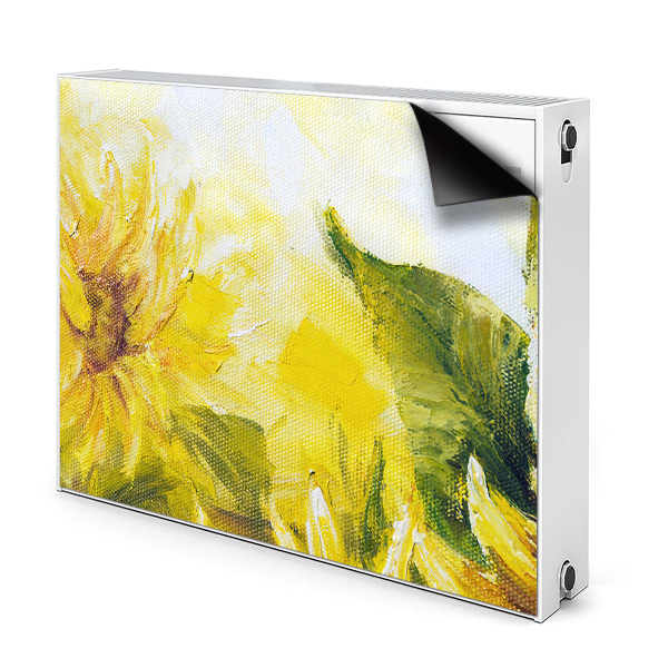 Magnetische radiatormat Zonnebloemen