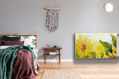 Magnetische radiatormat Zonnebloemen