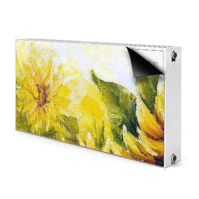 Magnetische radiatormat Zonnebloemen
