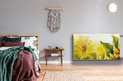 Magnetische radiatormat Zonnebloemen