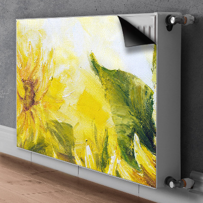 Magnetische radiatormat Zonnebloemen