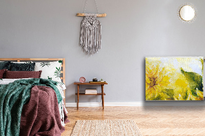 Magnetische radiatormat Zonnebloemen
