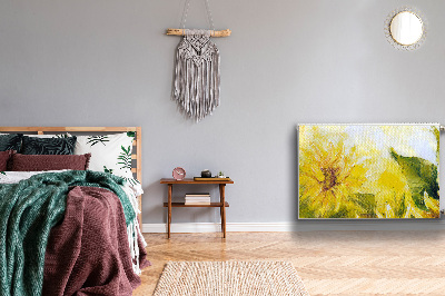 Magnetische radiatormat Zonnebloemen
