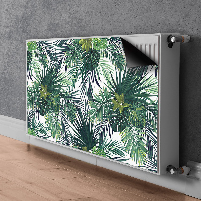 Magnetische radiatormat Tropische bladeren