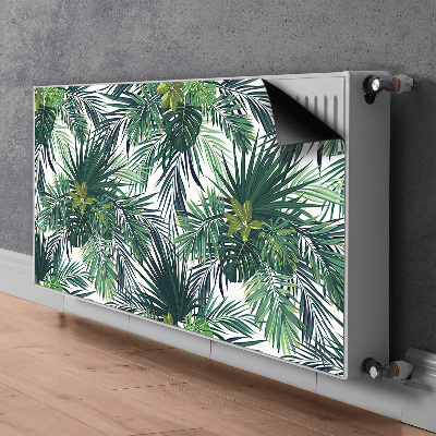 Magnetische radiatormat Tropische bladeren