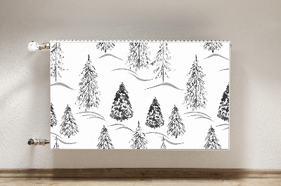Decoratieve radiatormagneet Winter kerstboom