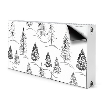 Decoratieve radiatormagneet Winter kerstboom