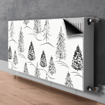 Decoratieve radiatormagneet Winter kerstboom