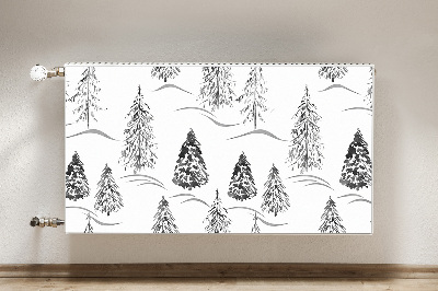 Decoratieve radiatormagneet Winter kerstboom