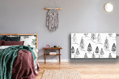 Decoratieve radiatormagneet Winter kerstboom