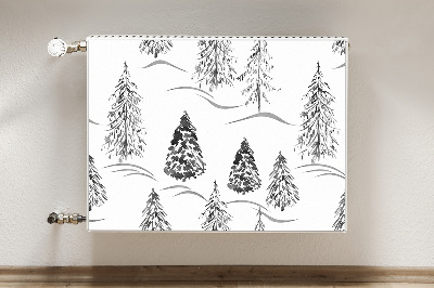 Decoratieve radiatormagneet Winter kerstboom
