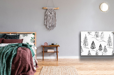 Decoratieve radiatormagneet Winter kerstboom