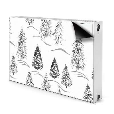 Decoratieve radiatormagneet Winter kerstboom