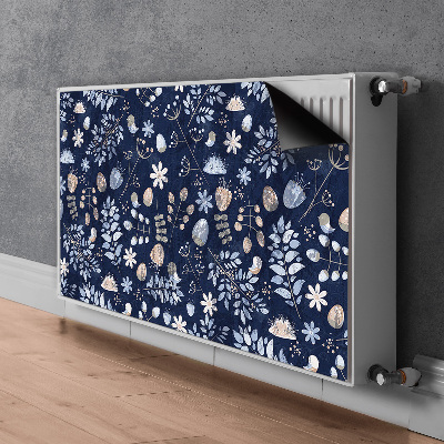 Magnetische radiatormat Scandinavische bladeren