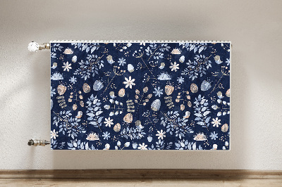 Magnetische radiatormat Scandinavische bladeren
