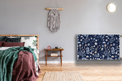 Magnetische radiatormat Scandinavische bladeren