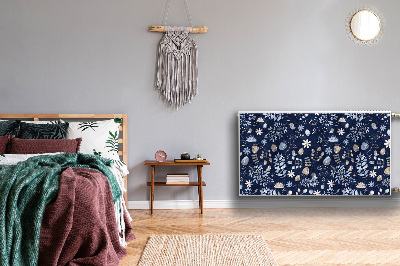 Magnetische radiatormat Scandinavische bladeren