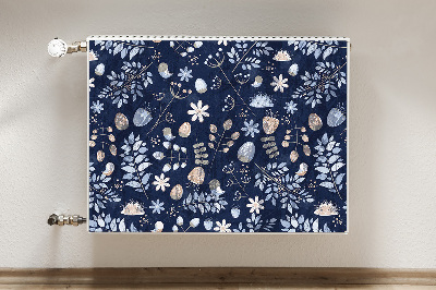 Magnetische radiatormat Scandinavische bladeren