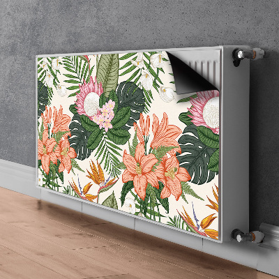Magnetische bedrukte mat Muurschildering bloemen