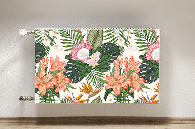 Magnetische bedrukte mat Muurschildering bloemen