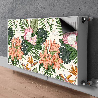 Magnetische bedrukte mat Muurschildering bloemen
