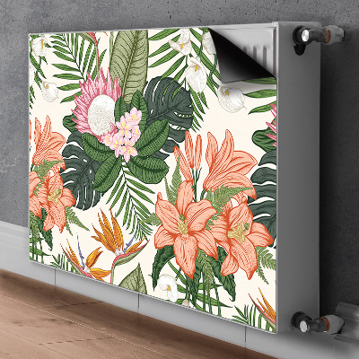 Magnetische bedrukte mat Muurschildering bloemen