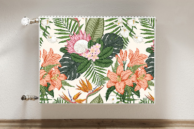 Magnetische bedrukte mat Muurschildering bloemen