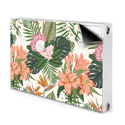 Magnetische bedrukte mat Muurschildering bloemen