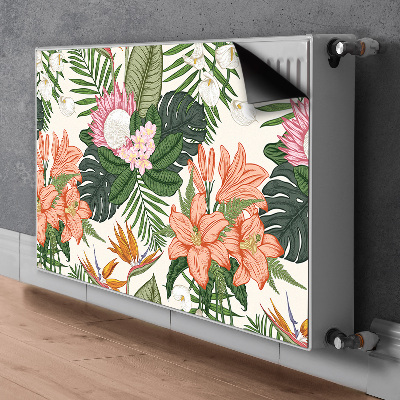 Magnetische bedrukte mat Muurschildering bloemen