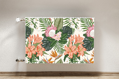 Magnetische bedrukte mat Muurschildering bloemen