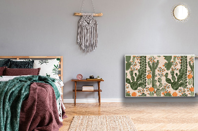 Magnetische mat voor de radiator Oranje cactus