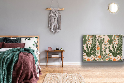 Magnetische mat voor de radiator Oranje cactus