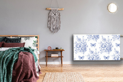 Magnetische mat voor de radiator Vlinders en bloemen