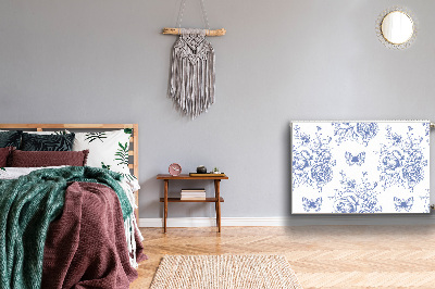 Magnetische mat voor de radiator Vlinders en bloemen