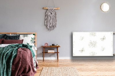 Magnetische mat voor de radiator Vlinders en bloemen