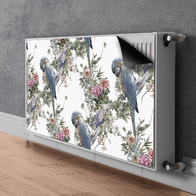 Magnetische mat voor de radiator Papegaai