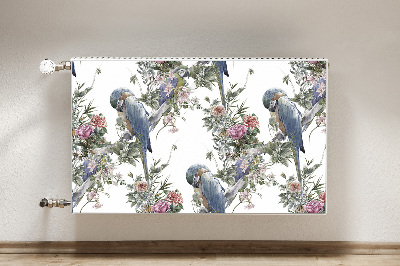 Magnetische mat voor de radiator Papegaai